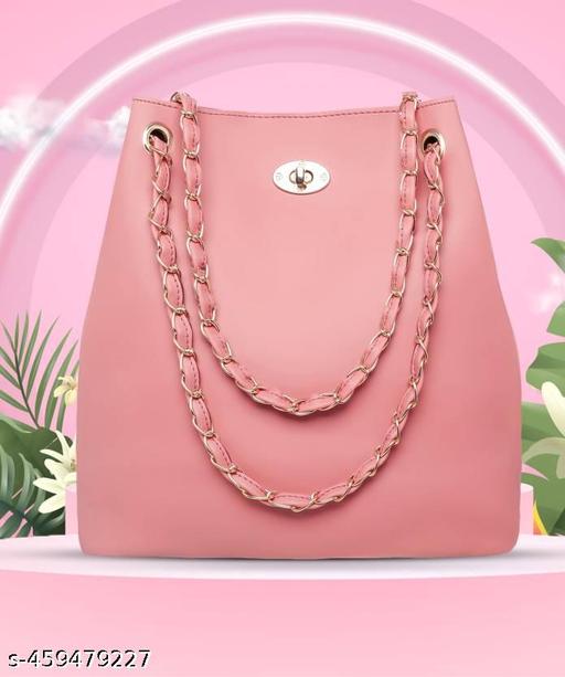 Golden Chain Handle Bag for Women | Stylish Women Bag  | Trending Women Shoulder Bag