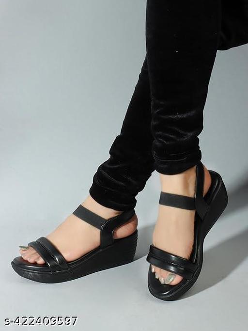 Kajmi Stylish New Trendy Striped Sandle For Women Cool Design Casual Fashion Extra Soft  Wedges Sandal For Women/Girl's/Female Ethnic Wear Wedges Sandal For Woman