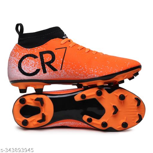 Axpro Synthetic HardGround Dual Color TPU Sole Orange Football shoes Football Shoes For Men