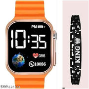 Trendy and Stylish Analog Round Dial Leather Stap Watch Combo For men