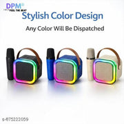 DPM Portable Sound Speaker with Mic, RGB Lights, AUX Support