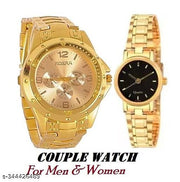 WATCH FOR MEN Analog Watch - For Men ROSRA GOLD WATCH FOR MEN WITH CLASSY GOLDEN CHAIN WOMEN WATCH