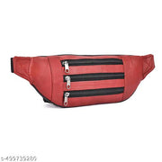 K London Real Leather Unisex Fanny waist bag With Adjustable Strap With Buckle Closure