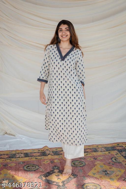 Women Trending Rayon Printed Straight  Kurta