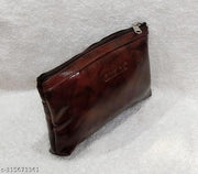 Perfect Combo of 2  Women's Genuine Leather Small Nd Long Hand Purse, Hand Coin Purse for Ladies Size (L5x3.50 H) Bombay Sheep Leather,Dark brown