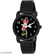 Best Black Kids Pu Unisex Boy-Girls Kids Watch