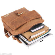 LANDMINE Crossbody Genuine Leather Sling Bag For Men Tan | Messenger bag | Shoulder Bag - Travel Bag Adjustable Strap