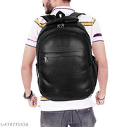 Latest Leather Fashionate School Bags Laptop Backpack Waterproof PU Leather Backpacks for Men Women Boys & Girls Backpack Unisex Artificial leather backpack bag/casual/college/school/office 30 Liters