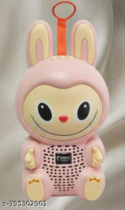 Wireless Bluetooth Mini Cartoon Speaker 8W | Portable Rechargeable | 15m Range | USB/TF | FM Radio | Movie/Music Mode (Labubu, Standard)