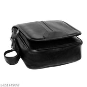 WALLETIN Black Men & Women Sling Bag