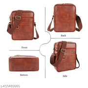 Sling Bag for Men Crossbody Slim Chest Bag for Men for Upto 16 -CM iPad Small Shoulder Side Bag with Earphone Port Water-resistant Mobile Bag Passport Bag for Travel