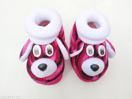 Tarun Child Care Baby Booties Baby Shoes for Any Occasions, Festive-0 to 10 Months Unisex-Pink