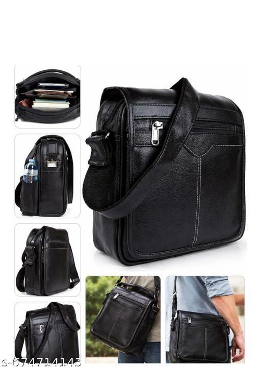 Heavy Quality Men Leather Sling Side Hand Bag | Stylish & Durable Crossbody Bag for Office & Travel
