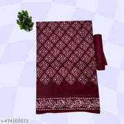 ETHNIC PURE COTTON MULMUL SAREE WITH BLOUSEETHNIC PURE COTTON MULMUL SAREE WITH BLOUSECotton  sarees , Pure cotton sarees, Trendy  sarees , Printed Cotton Saree, Latest Pure cotton sarees , Jaipuri hand block printed trendy sarees, Durgapuja sadi ,