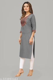 stylelist kurti with embroidered work