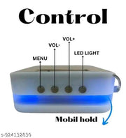 Portable Wireless Bluetooth Speaker with Rich Bass, Built-in Mic, and Carry Strap