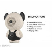 Cute Teddy Bear Shape Portable Wireless Speaker with FM, USB &
SD Support