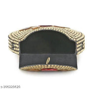 Design Craft India Flower Design Golden Clutch For Girls & Womans