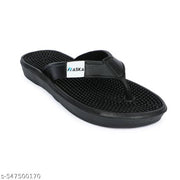 Combo (Pack Of Two 3 par) super soft dailyuse embossed chappal for mens & boys / lightweight & Anti-skid chappal (BLACK)