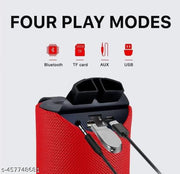 Bluetooth Speaker TG-113 Red Bluetooth Stylish Speaker with DJ Sound Portable speaker