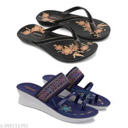 Pennen Lightweight Stylish Sandal With High Quality Sole For Women pack of 2