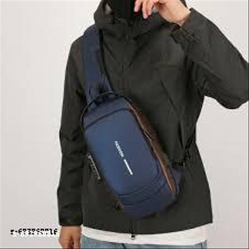 Men Stylish Crossbody Backpack for Men & Women, Anti-Theft Chest Bag with USB Charging Port, Messenger Bags, Casual Shoulder Bag