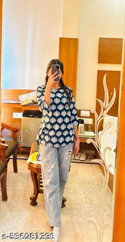 Printed Rayon Green Short Kurti For Girls and Women Fabric: Viscose Rayon