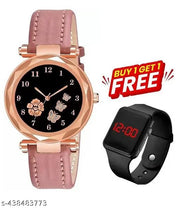 women watch combo design Premium Leather Watch For Girls And women watch