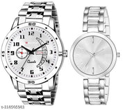 Best Quality Stain less Steel Day Date Couple Watch For Men&Women and Boys&Girls