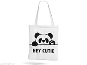 TrendoPrint Women & Girls Extra Spacious Cotton Multicolor Tote Bag-NDB46