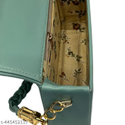 Stylish look sling bag,latest and trendy Sling Bag for girl & Women|Stylish Black Glossy Handbag with Gold ChainStylish new sling bag for Girls and women,