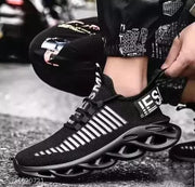 Black Printed Sneaker For Men