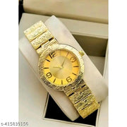 Yokako Gold Dial Royal Design Blet Girls And Women Wrist Watch