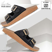 Bersache Extra Soft Classic Casual Chappal with  Regular wear with Ultra Soft & Flexibility Technology Slider for Men's (Black)