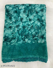 Georgette Printed Saree (With Lace)