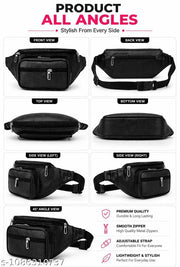Men’s Premium Multi-Pocket Waist Bag | Crossbody Belt Bag | Travel & Daily Use