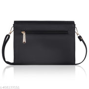 adjustable 5 zipper pocket with card holder premium stylish leather sling bag