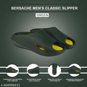 Bersache  Lightweight Stylish  Slipper  With High Quality Sole For Men (Green-6146)