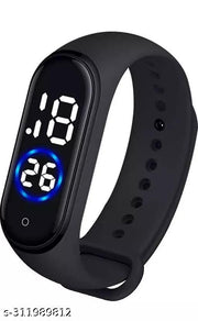 Waterproof Digital Black Touch Display Watch for Stylish Kids Birthday Gift Digital Watch for-(Boys Girls and Kids)