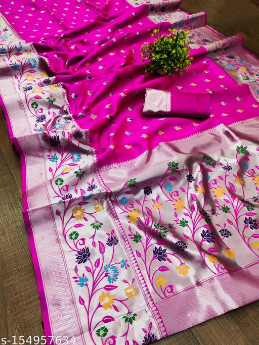 Soft Lichi Silk Saree For Women