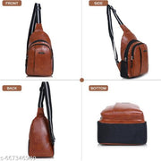 Crossbody Shoulder Backpack/Chest Sling Bag/One Side/Earphone -hole With Anti-theft World Speed Logo Sling Bag For Travel/ Office /Business/Messenger Purpose