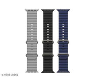 GREY BLACK AND BLUE STRAP PACK OF 3