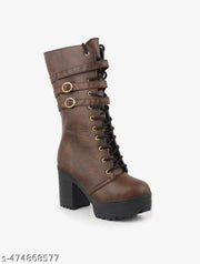 belt boot design long women boot