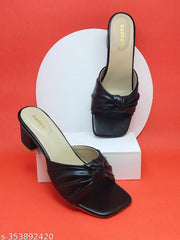 Orally Block Heel Slipper For Women And Girl