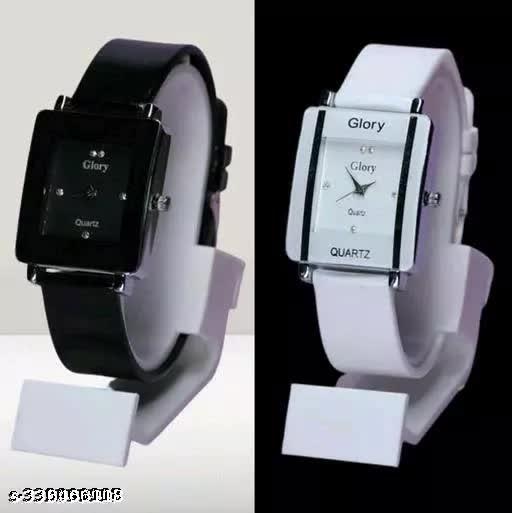 Women Analog Watches square Dial Watch combo