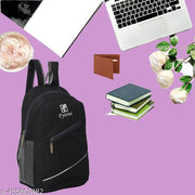 Medium 25L Backpack | Daypack | Small Bags Backpack for Daily Use | Library, Office, Outdoor & Hiking Backpack | Black