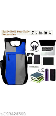 Medium 25 L Laptop Backpack Light Weight High Quality Backpack For School College And Office  (Blue, Grey)