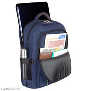 Casual Polyester Zip Pocket Blue Water Resistant Backpack For Men | Men's Backpack | College Bag | Laptop Bag | Travel Bag