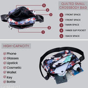 Crossbody Purse for Women, Nylon Waterproof Shoulder Purse