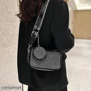 Fantastiqo Sparkling Rhinestone Crossbody Bag with Detachable Coin Purse - Trendy & Versatile!